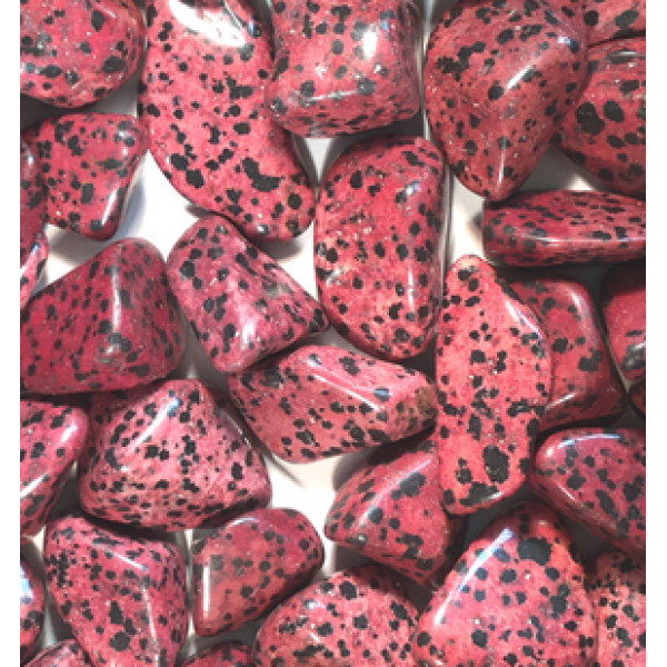 Tumble Jasper Dalmatian Red